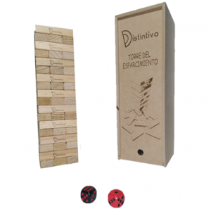 jenga de madera para divertirse en familia