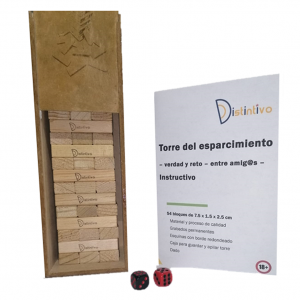 Juego de mesa jenga para beber